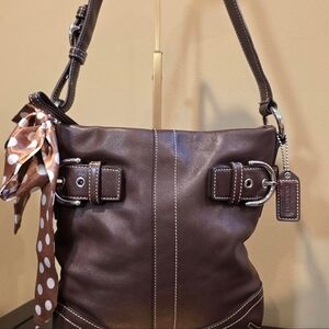 Vintage Coach Soho Slim Shoulder Hobo w/ Twilly